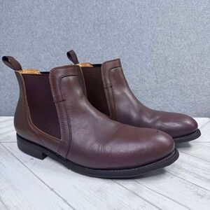 PROXON Mens Sz 8.5 Safety Equipment Steel Toe Chelsea Boot Wallace Brown